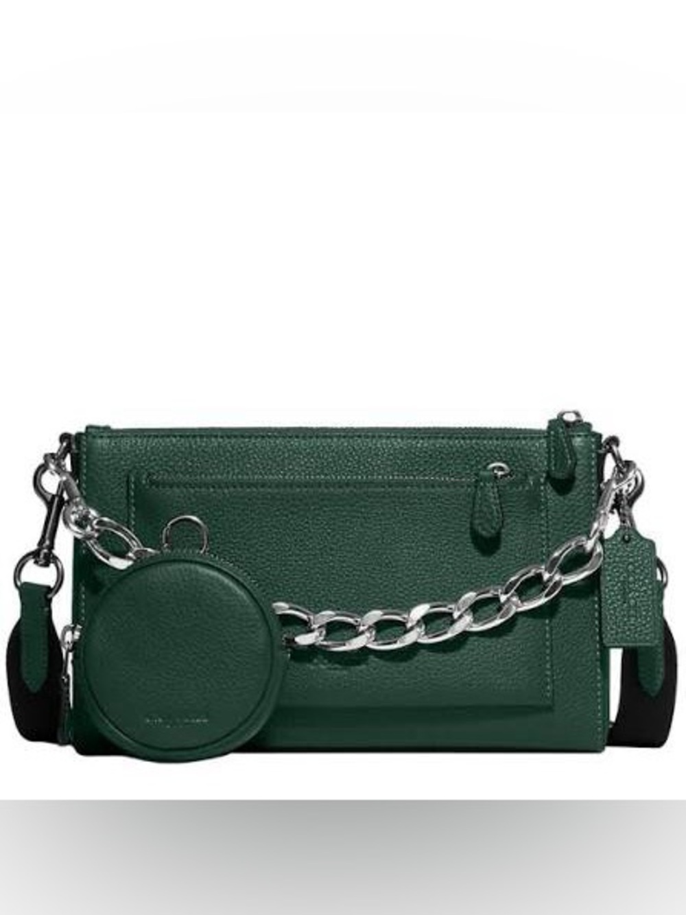 Coach Holden Crossbody Bag in Everglade Green & Silver style no. CE689